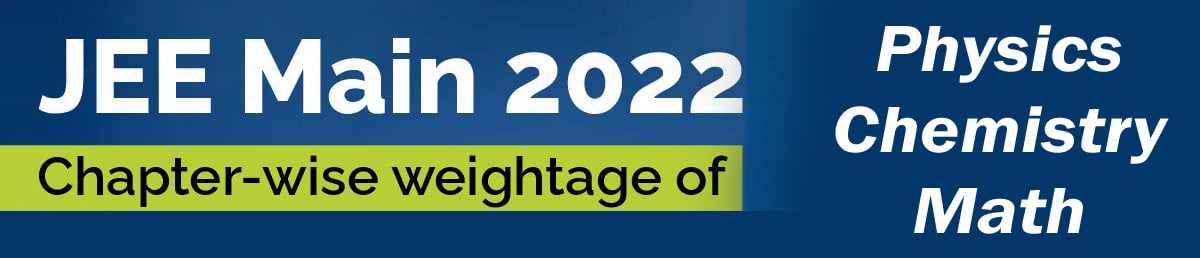 JEE Main chapterwise weightage